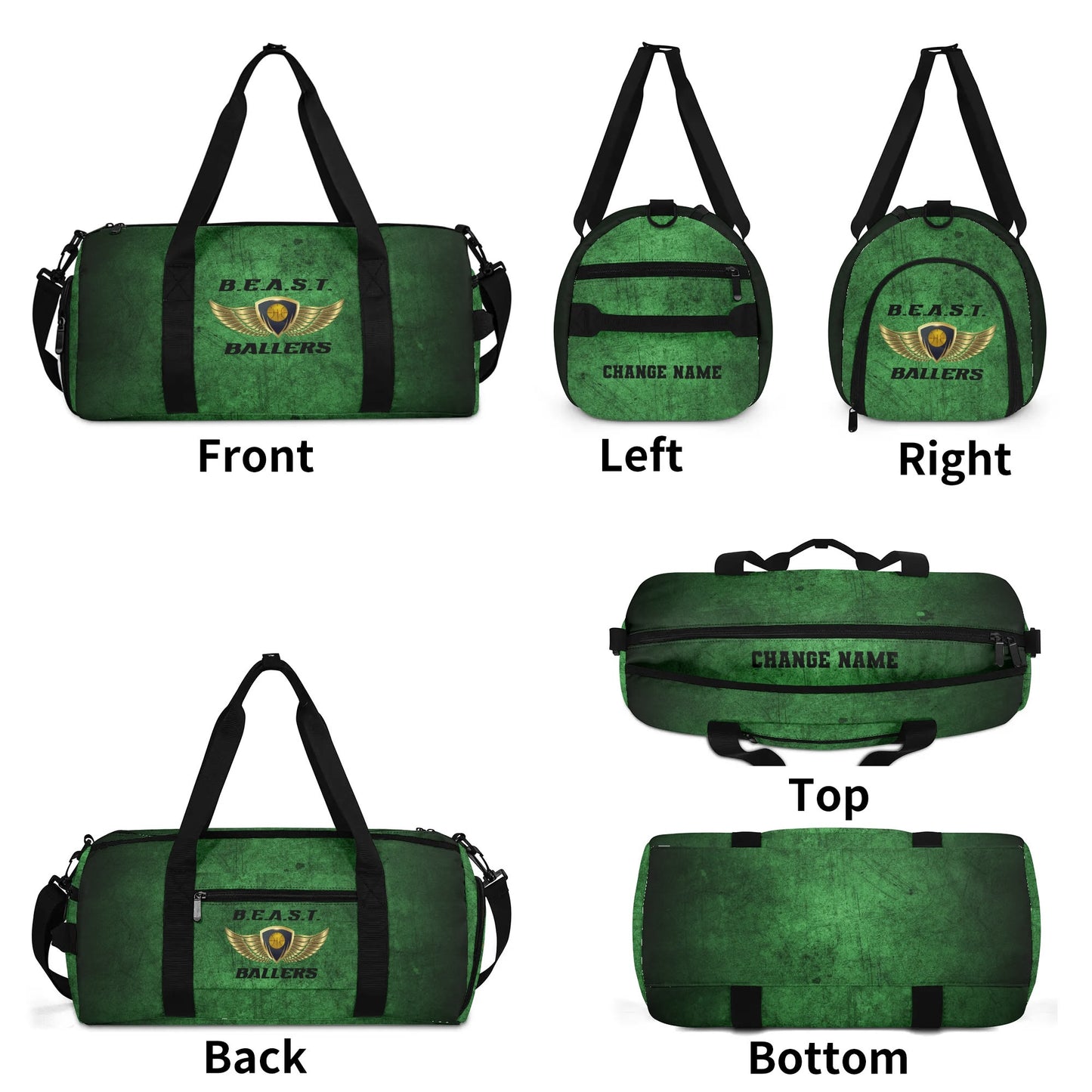 BEAST Ballers Sports Duffle Bag (Green)