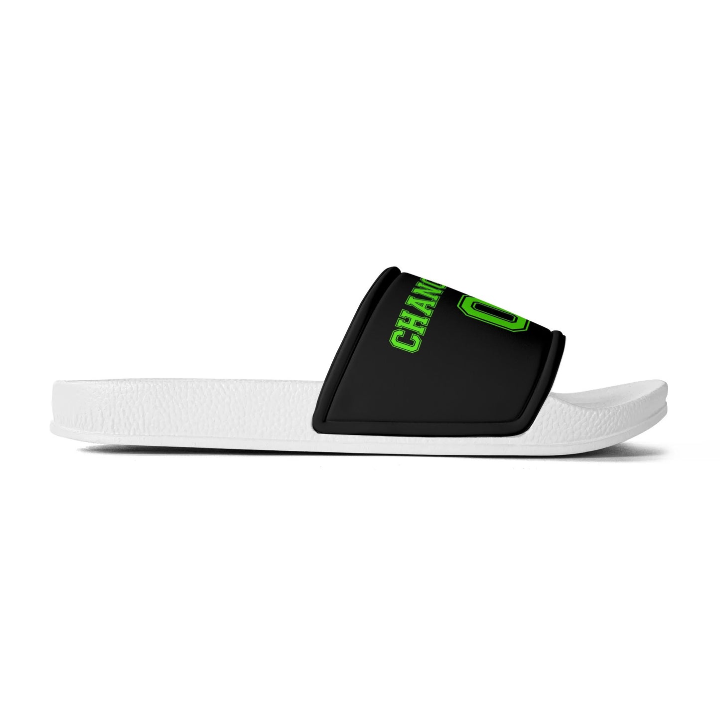 BEAST Ballers Mens PVC Black and White Slides
