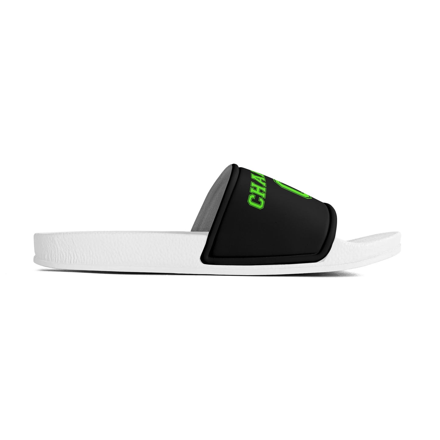 BEAST Ballers Mens PVC Black and White Slides