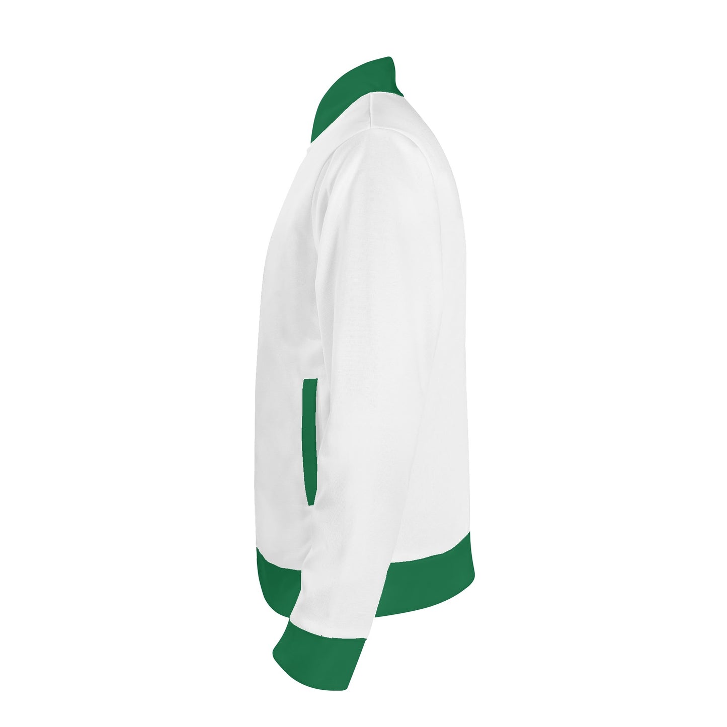 Pakenham Floorball Varsity Bomber Jacket (Green and White)