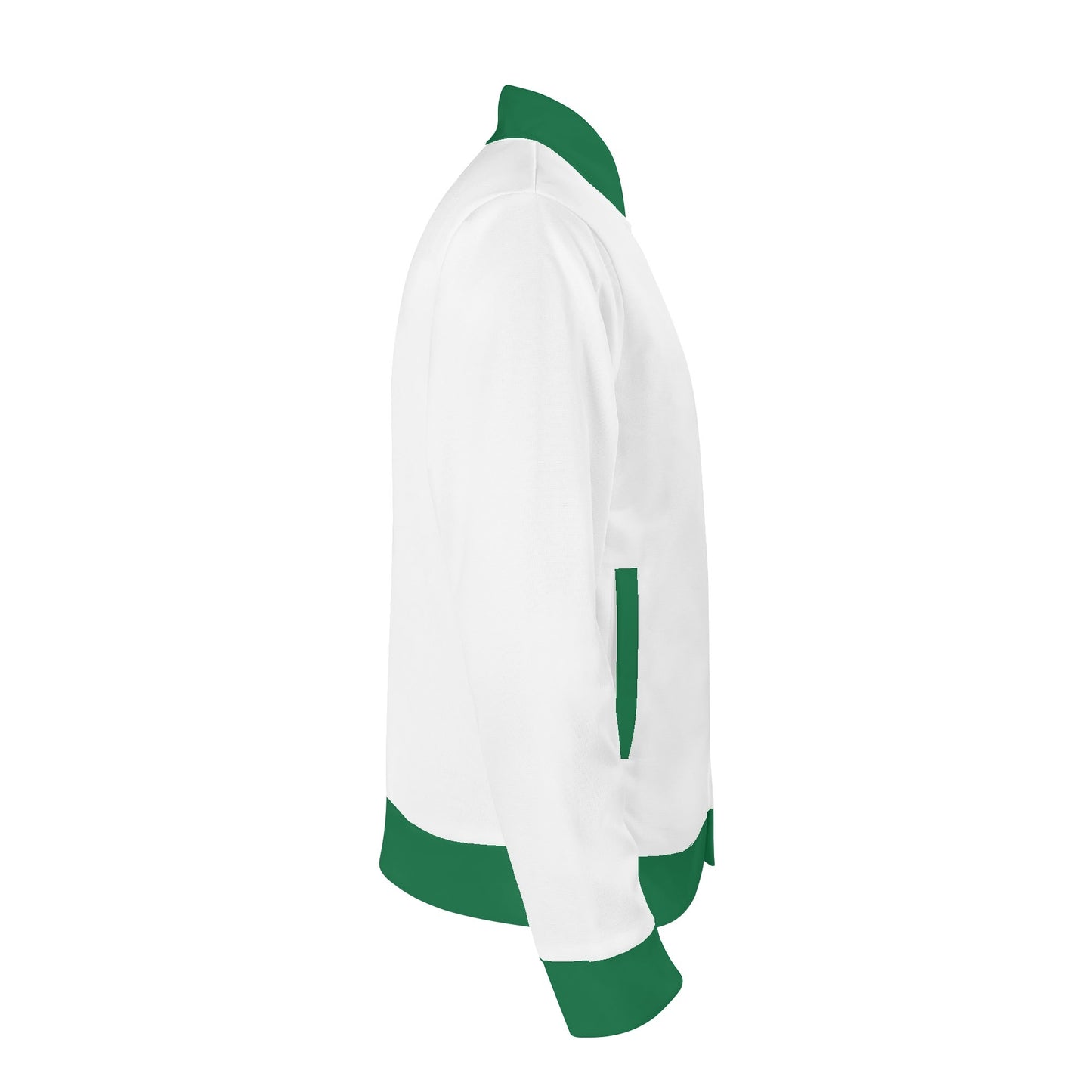 Pakenham Floorball Varsity Bomber Jacket (Green and White)