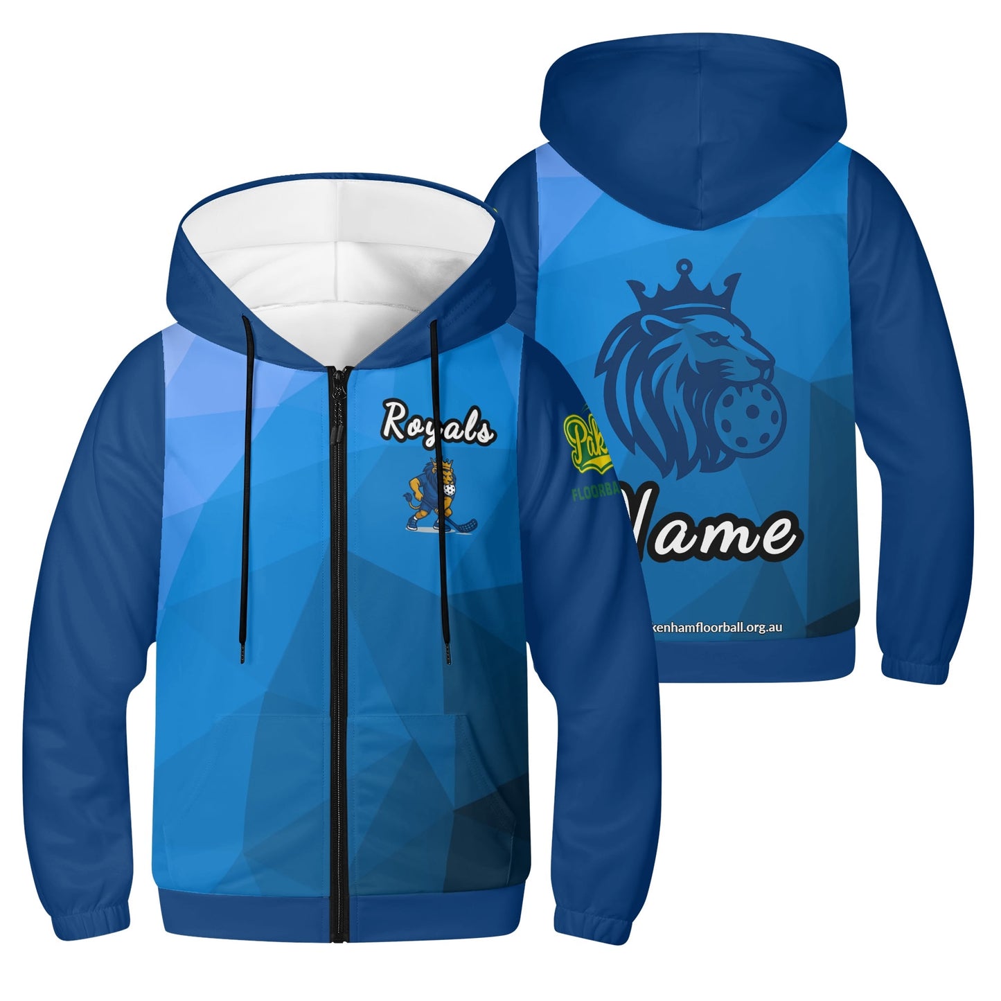 Pakenham Floorball - Royals 2 - Youth Lightweight Zipper Hoodie