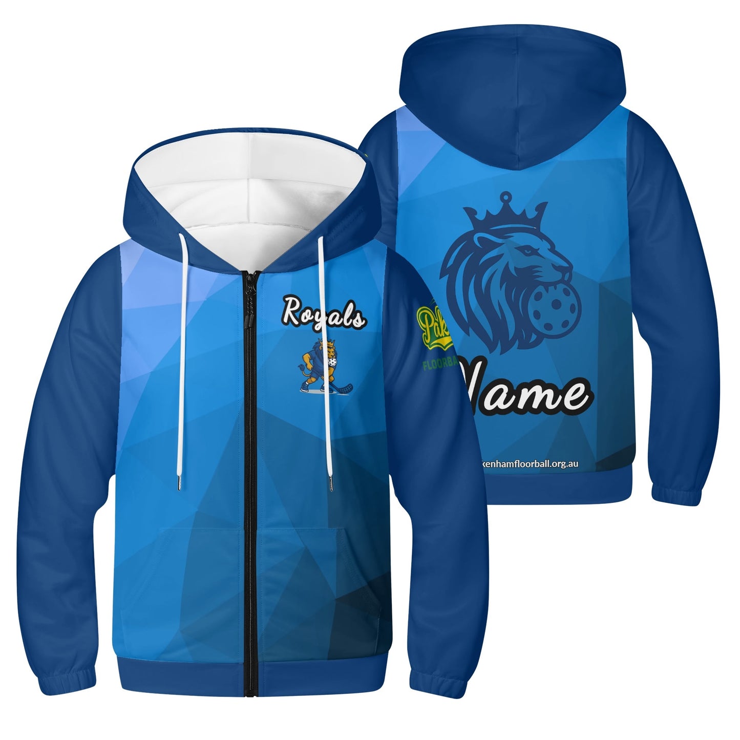 Pakenham Floorball - Royals 2 - Youth Lightweight Zipper Hoodie