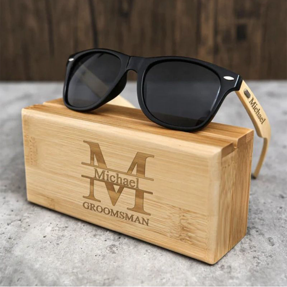 496. Personalized Wooden Sunglasses Case