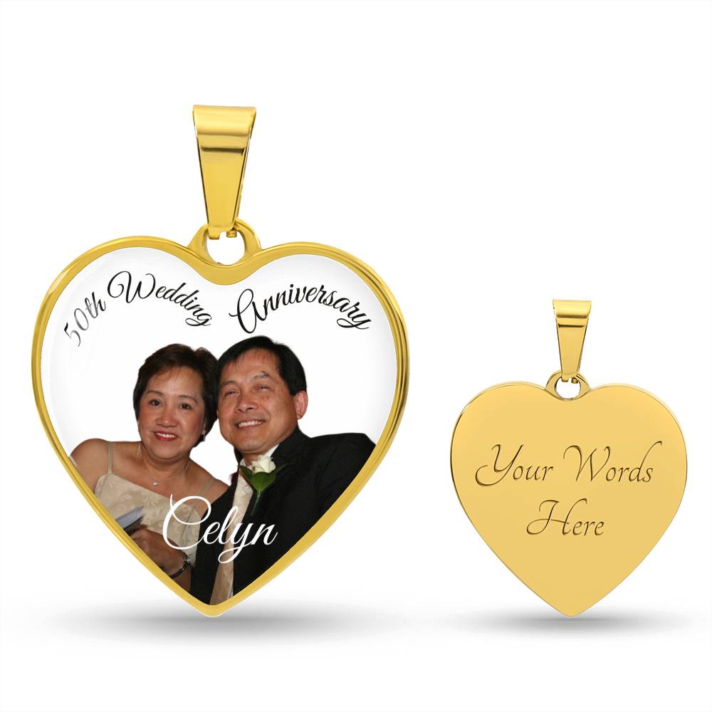 Celyn 50th Wedding - Heart