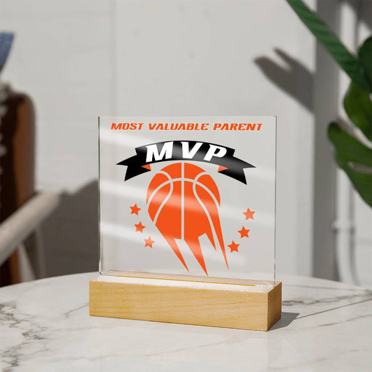 Father or Mother - MVP - Most Valuable Parent (Acrylic Square Plaque)