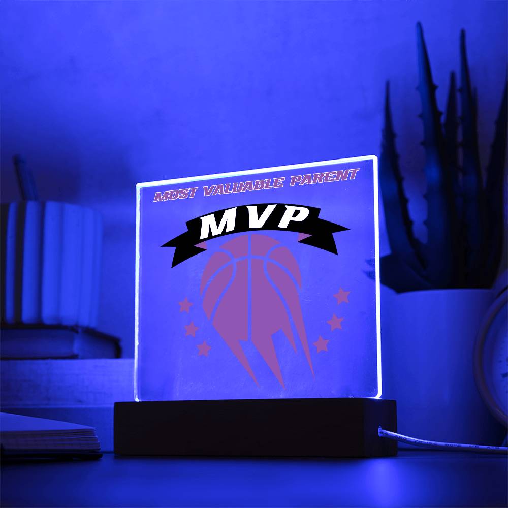Father or Mother - MVP - Most Valuable Parent (Acrylic Square Plaque)
