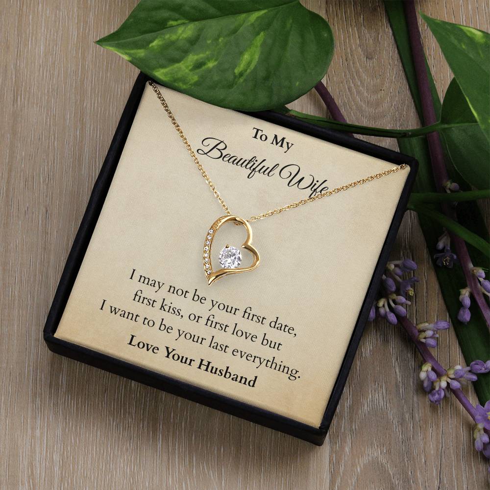 I Want To Be Your Last Everything - Valentines Gift - (Forever Love Necklace)