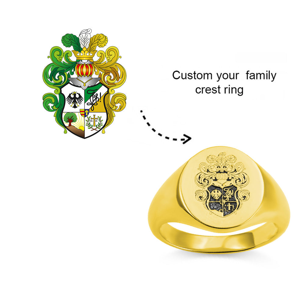 Personalized Family Signet Rings