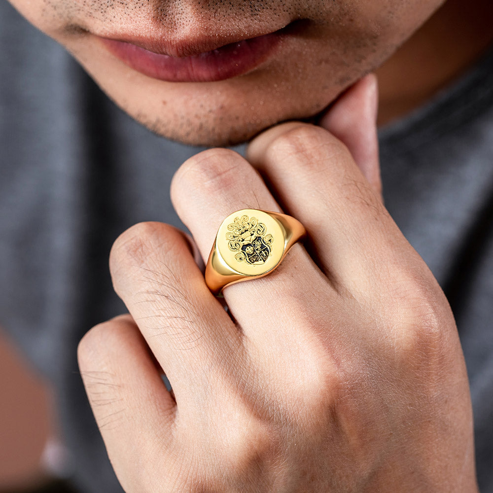 Personalized Family Signet Rings