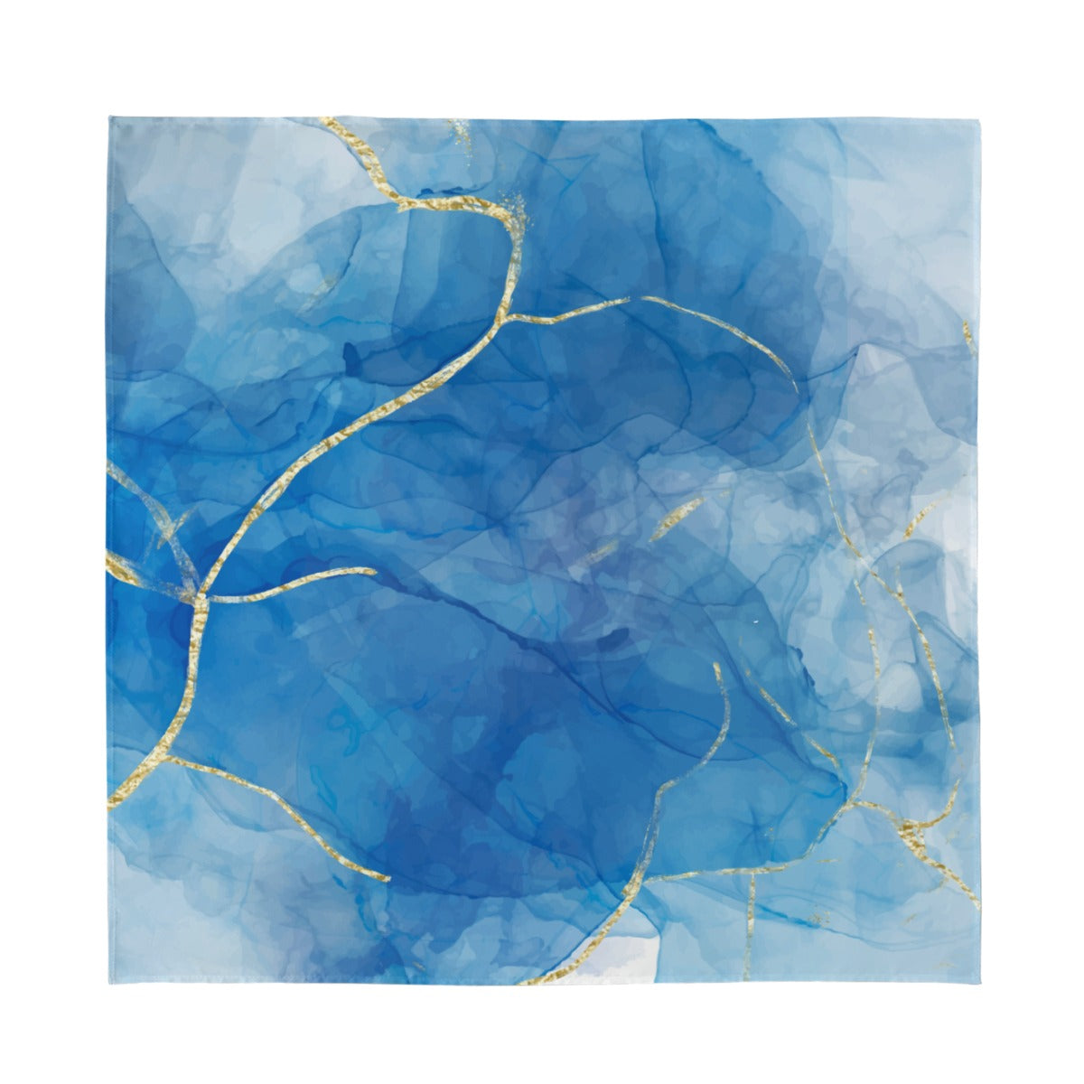 Head Scarf / Bandana - Blue gold 2