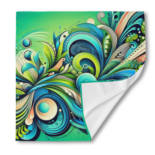 Head Scarf / Bandana - Peacock