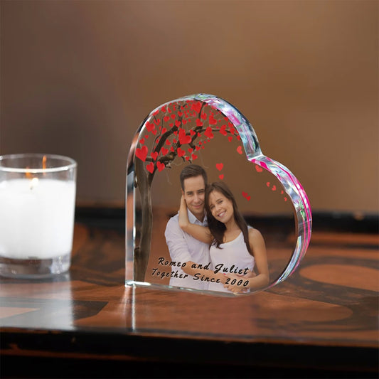 Valentines Day Heart Acrylic - Photo - Together Since