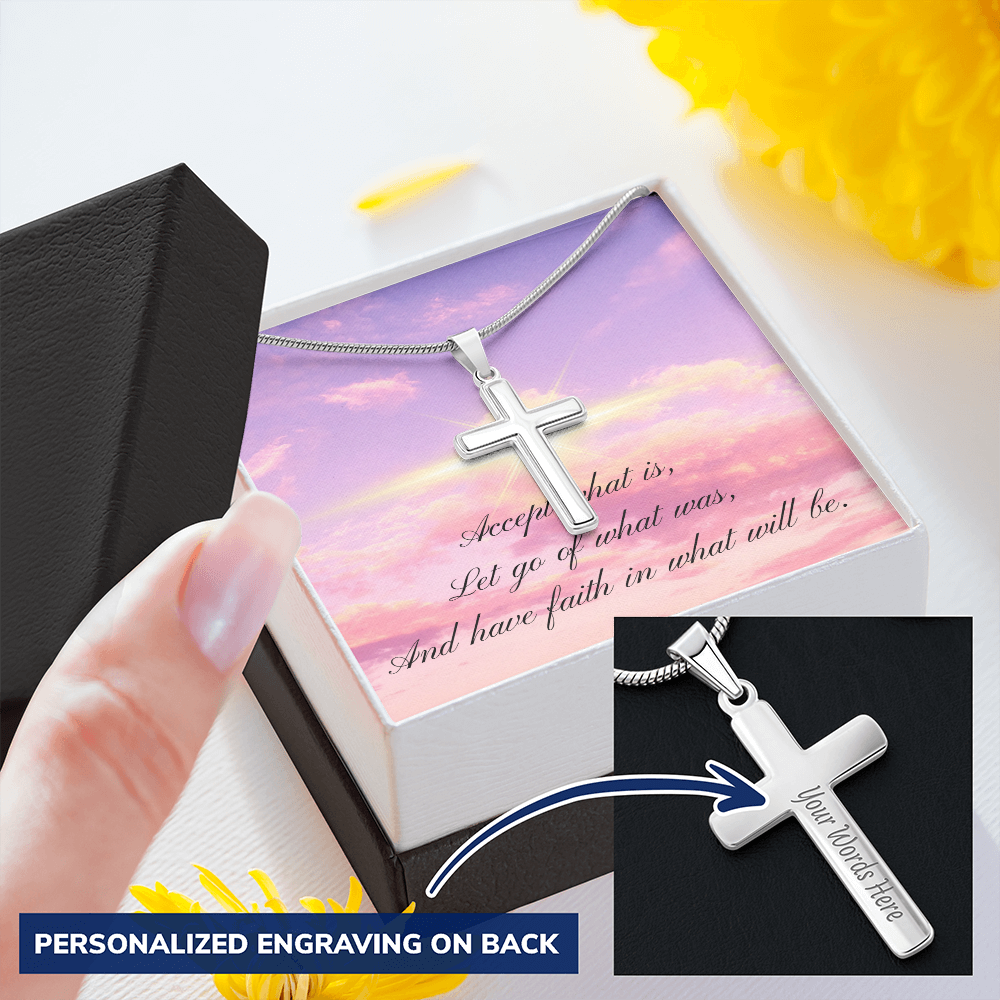 Have faith (Personalized Cross necklace)