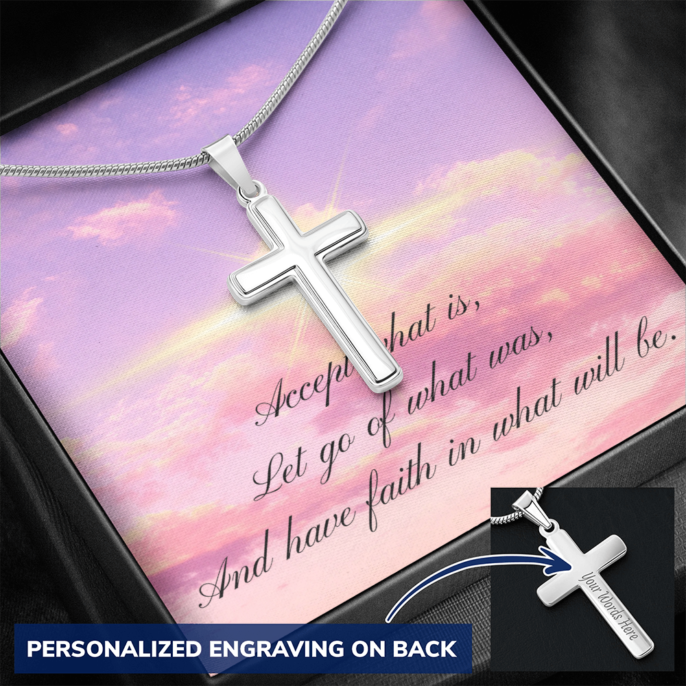 Have faith (Personalized Cross necklace)