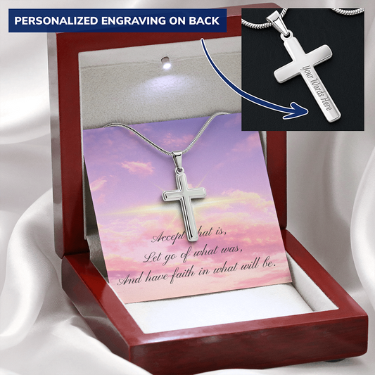 Have faith (Personalized Cross necklace)