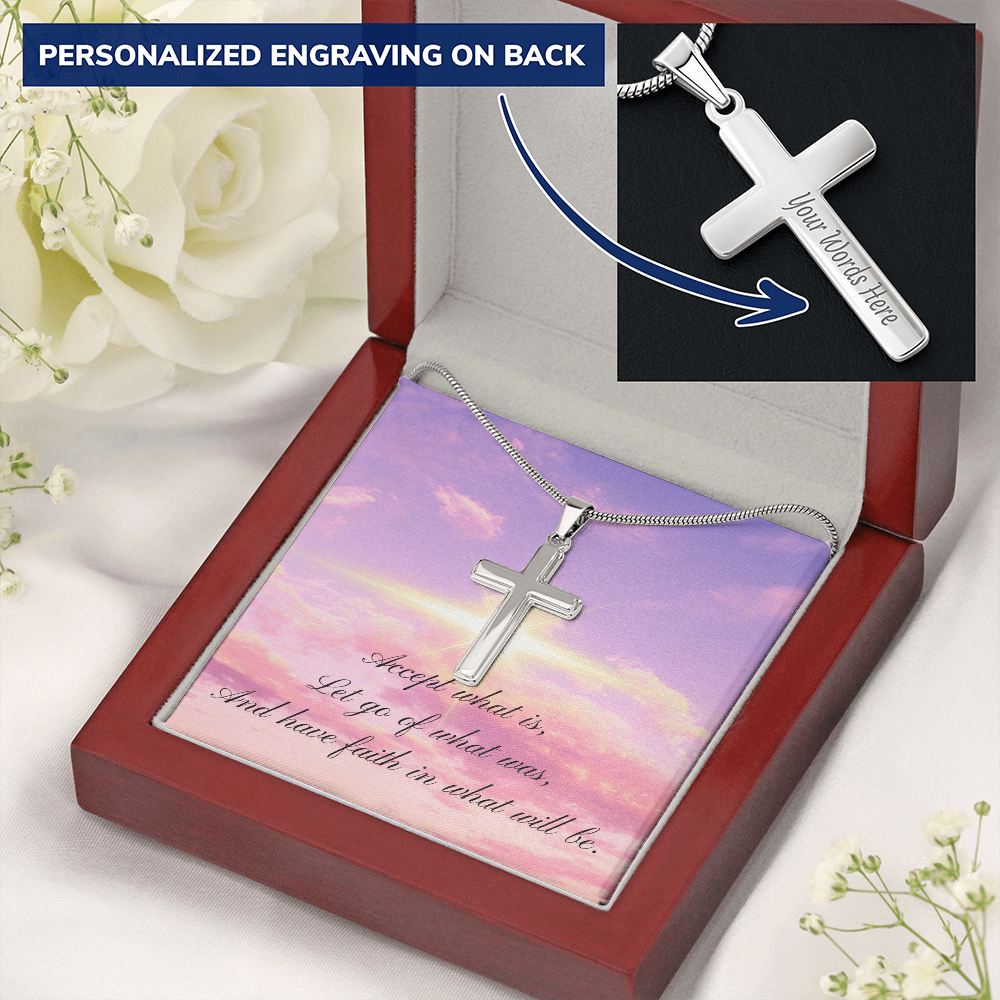 Have faith (Personalized Cross necklace)