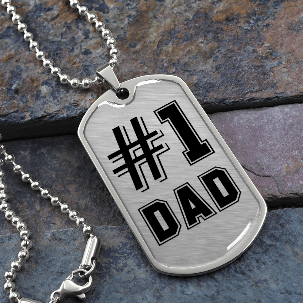 Dad dog tag necklace discount