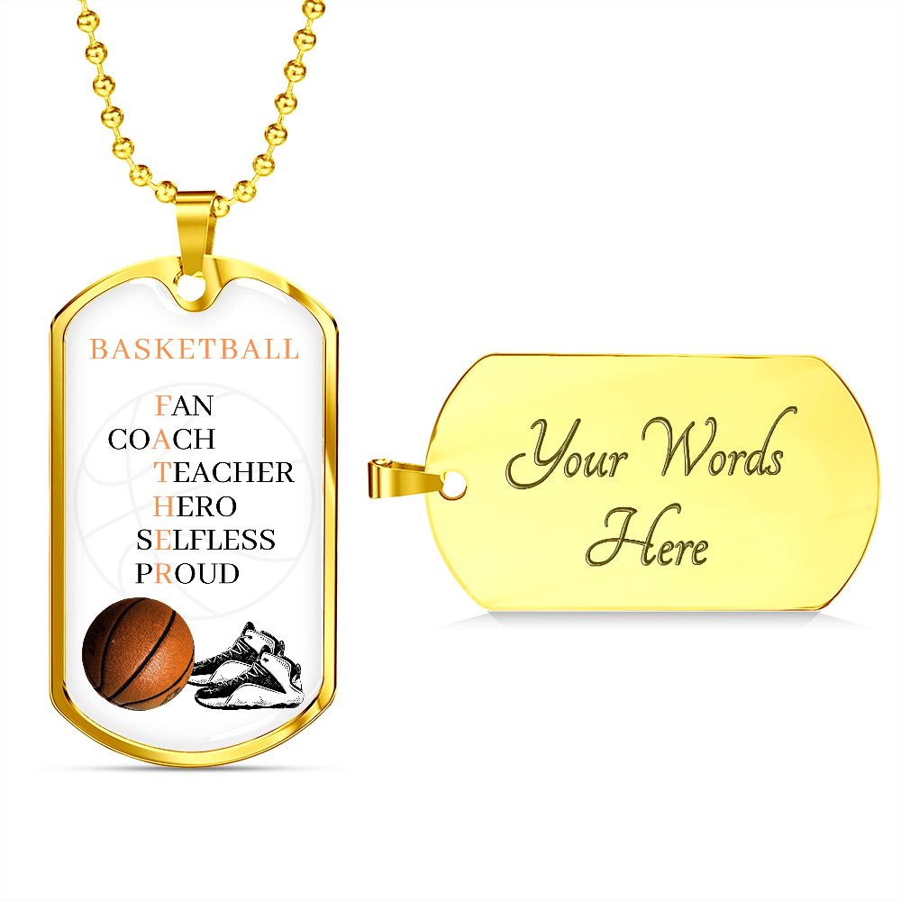 FATHER - Basketball (Dog Tag)