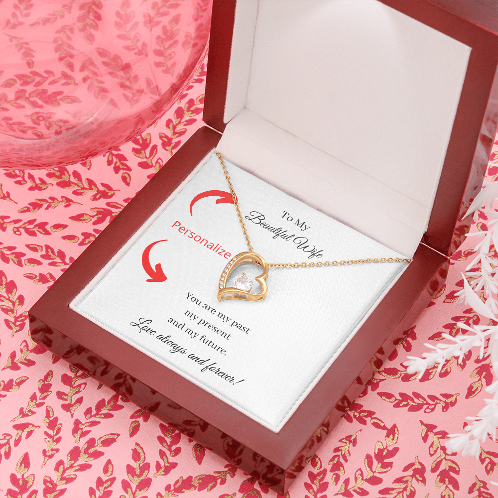 Past Present Future (Forever Love necklace) (Message Card Personalizer)