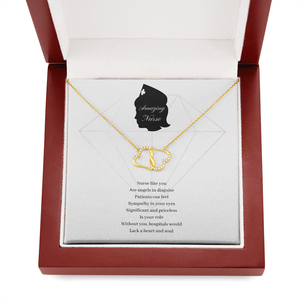 Amazing Nurse. Nurse like you Are angels in disguise. (Everlasting Love necklace)