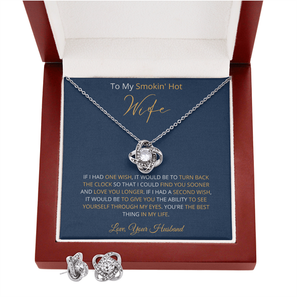 Smokin' Hot Wife - Find You Sooner (Love Knot Earring and necklace set)