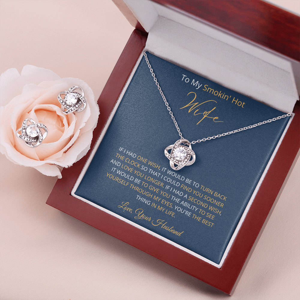 Smokin' Hot Wife - Find You Sooner (Love Knot Earring and necklace set)