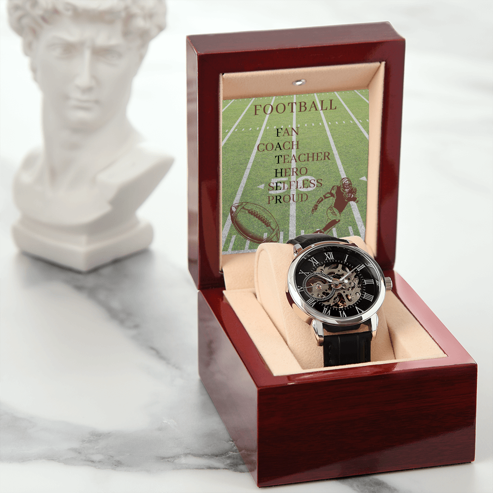 FATHER AMERICAN FOOTBALL 02 (Men's Openwork Watch)