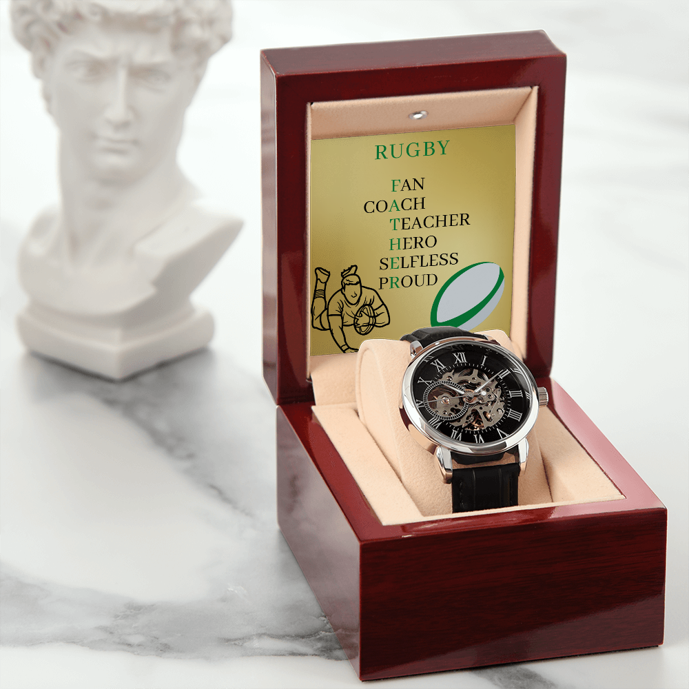 FATHER RUGBY (Men's Openwork Watch)