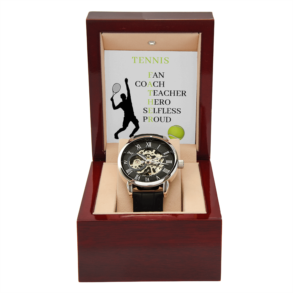 FATHER TENNIS (Men's Openwork Watch)