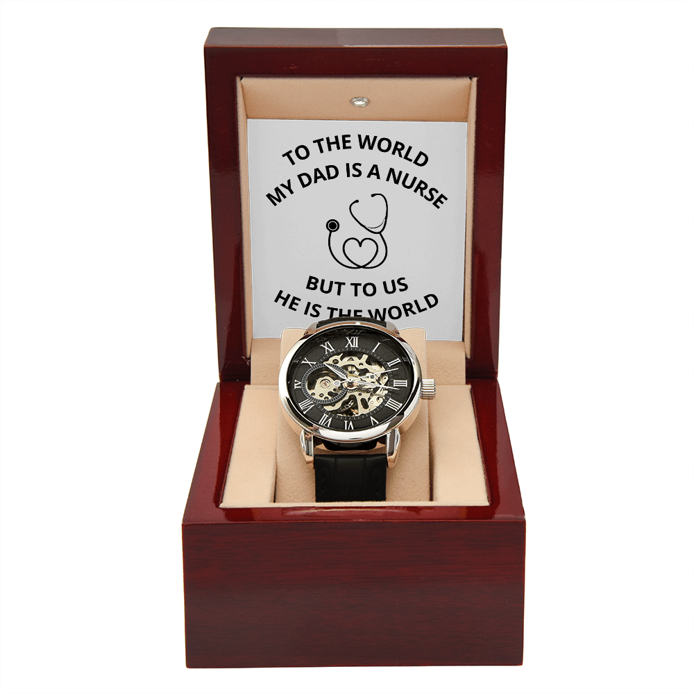DAD - NURSE 03 (Men's Openwork Watch)