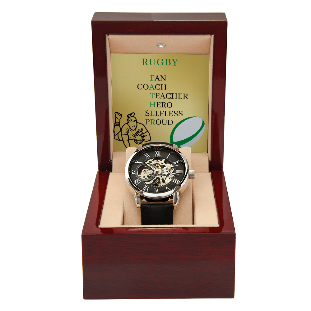 FATHER RUGBY (Men's Openwork Watch)