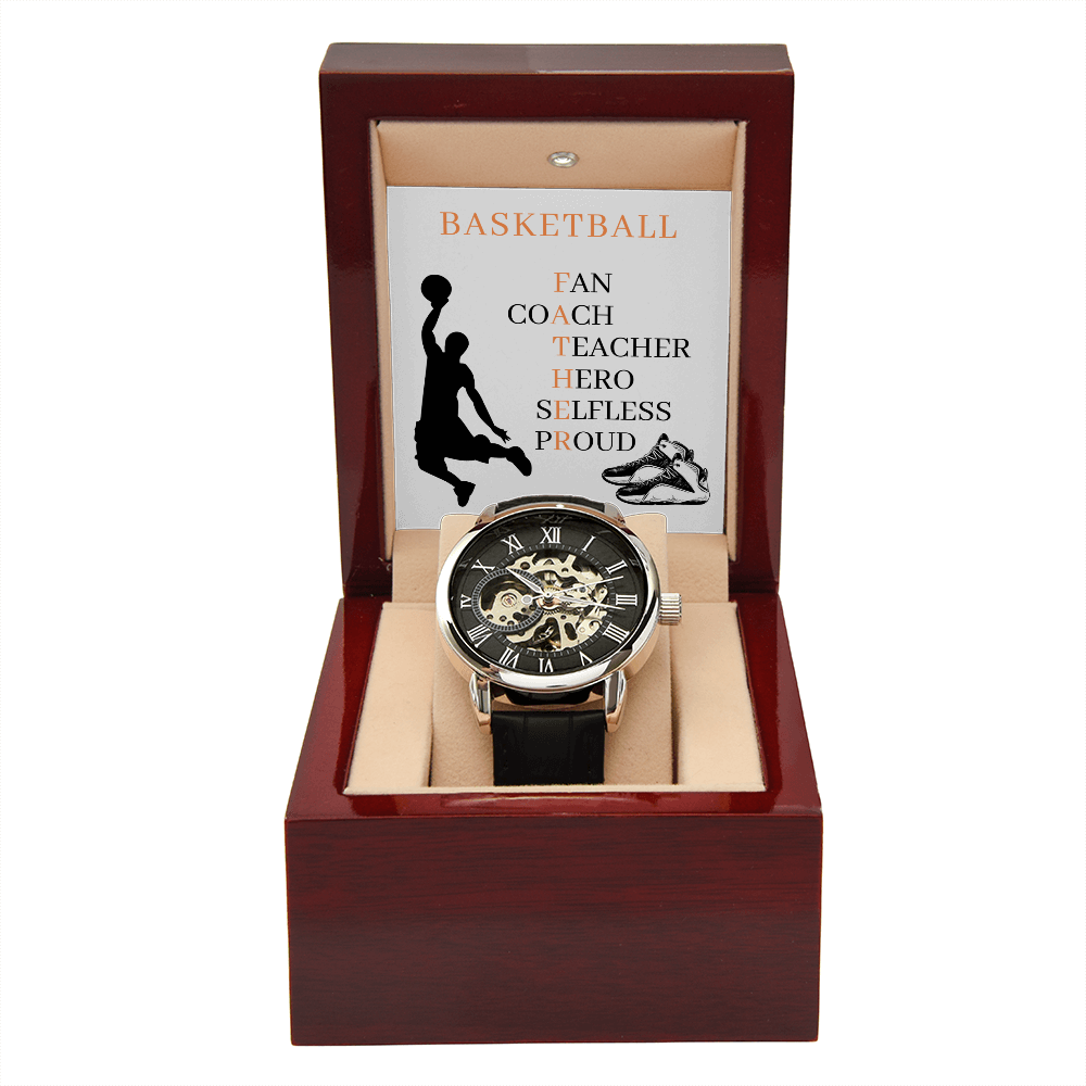 FATHER BASKETBALL 02 (Men's Openwork Watch)