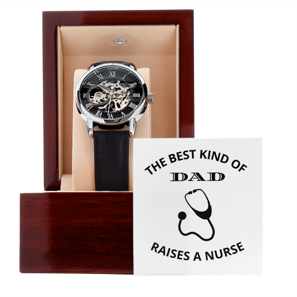 DAD - NURSE 02 (Men's Openwork Watch)