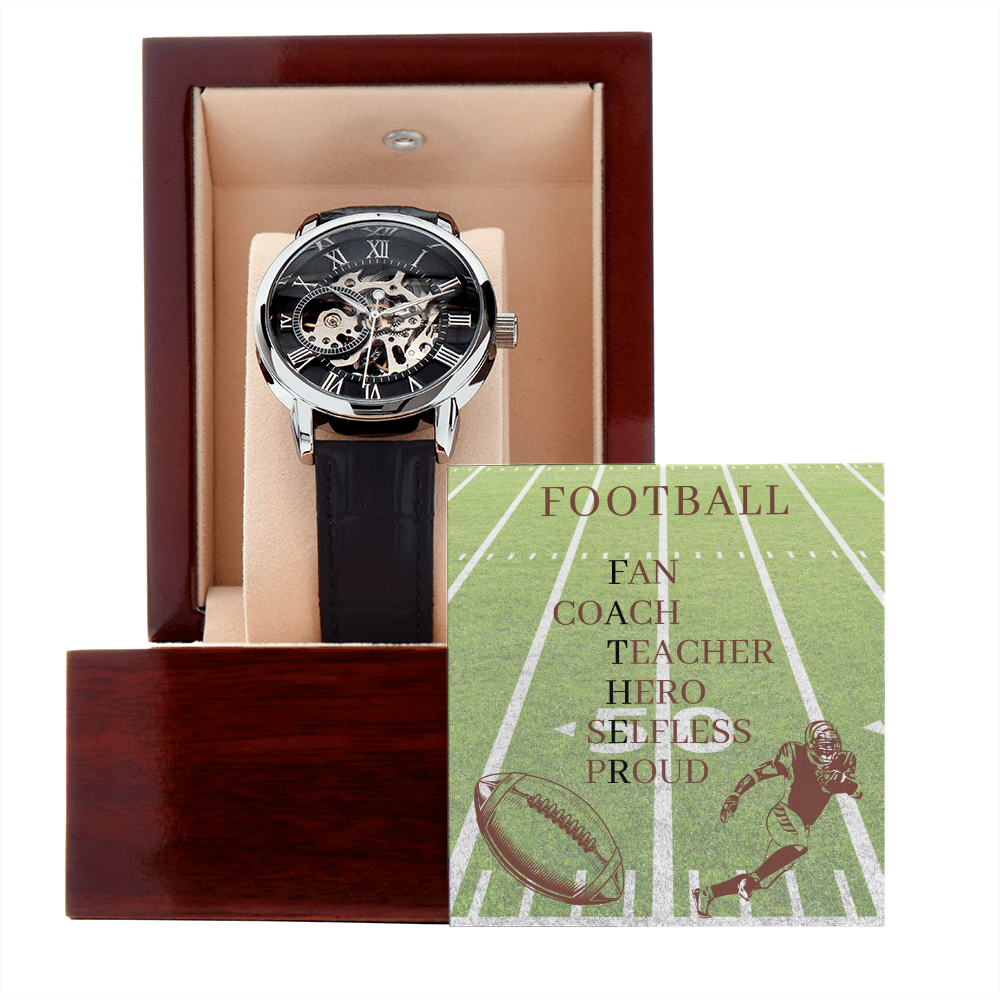 FATHER AMERICAN FOOTBALL 02 (Men's Openwork Watch)