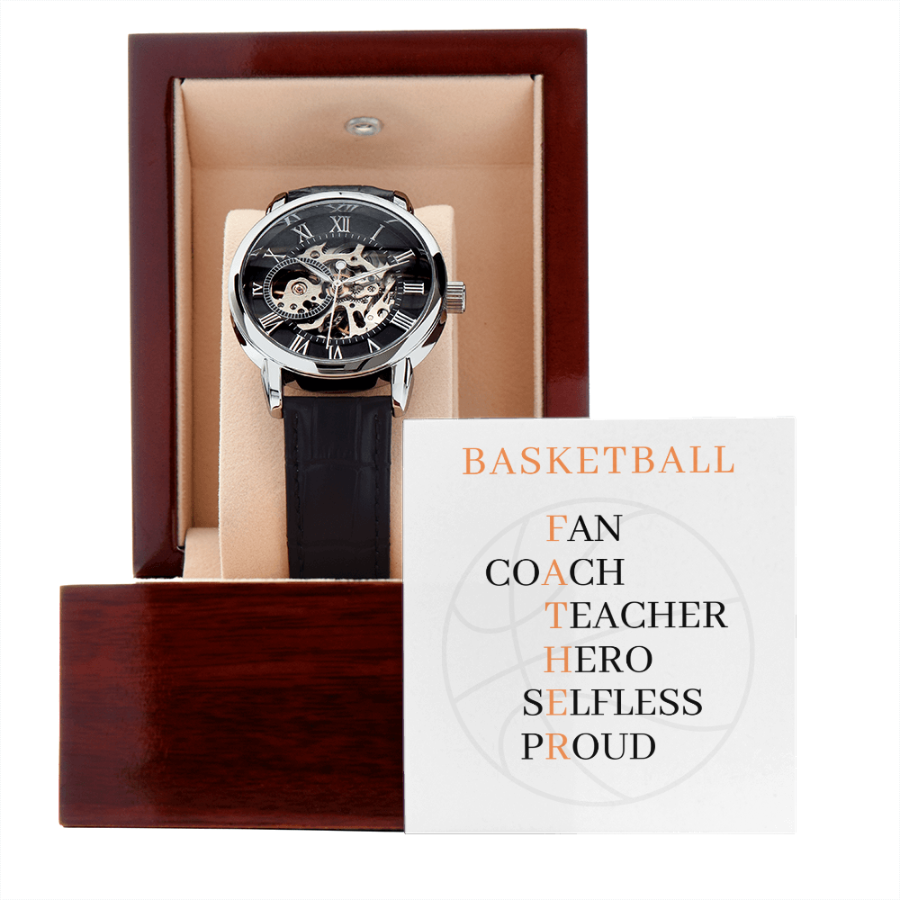 FATHER BASKETBALL (Men's Openwork Watch)