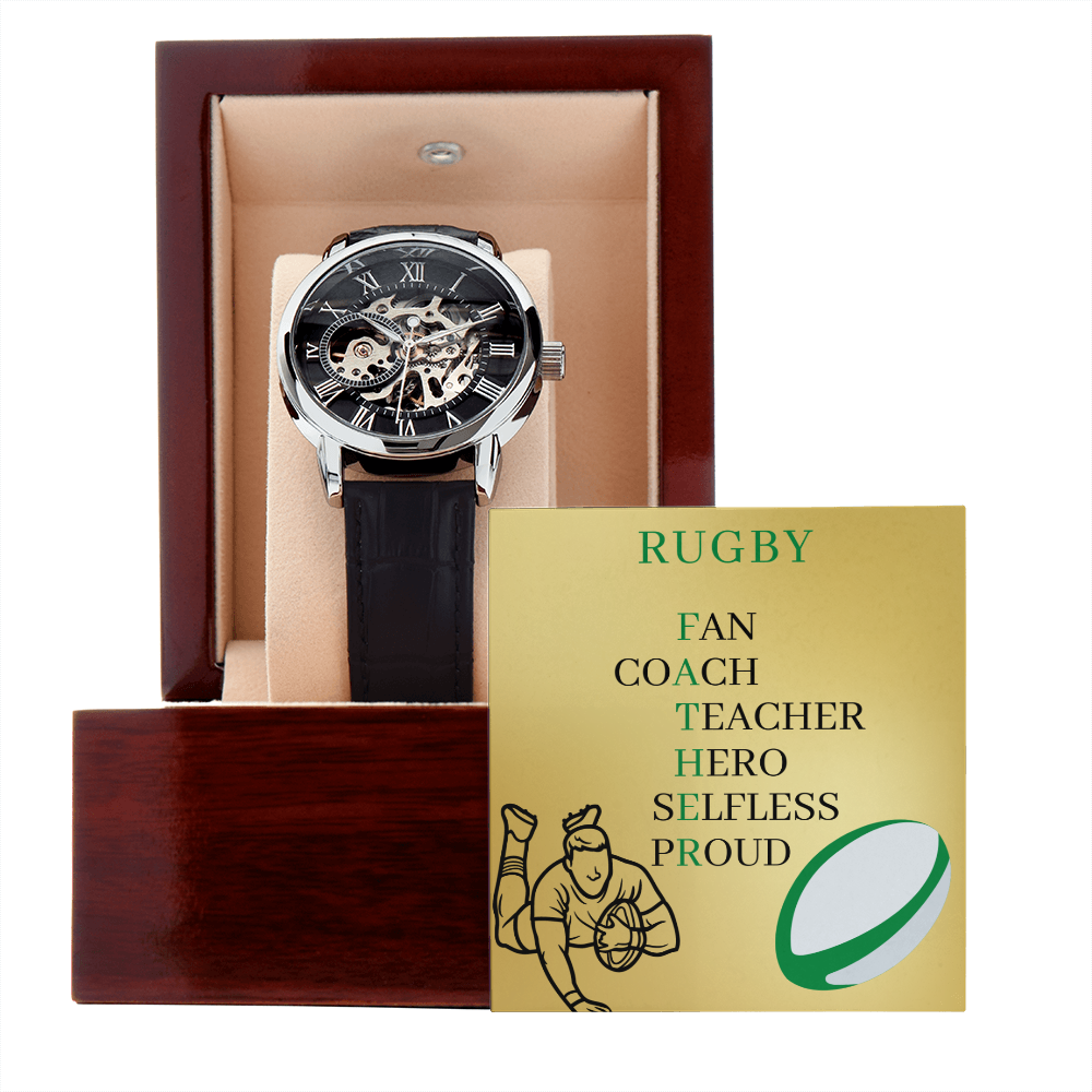 FATHER RUGBY (Men's Openwork Watch)
