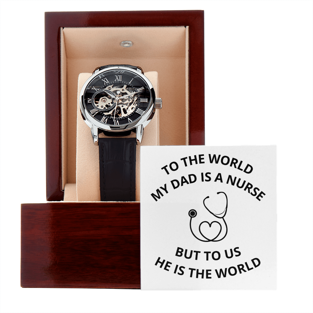 DAD - NURSE 03 (Men's Openwork Watch)
