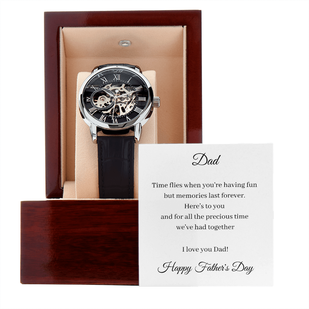 Dad Precious Time (Men's Openwork Watch)