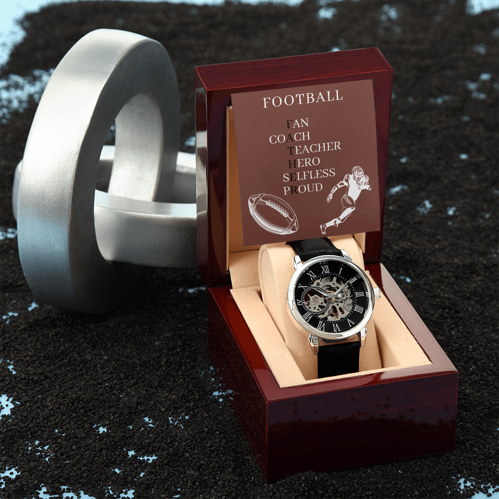 FATHER AMERICAN FOOTBALL 01 (Men's Openwork Watch)