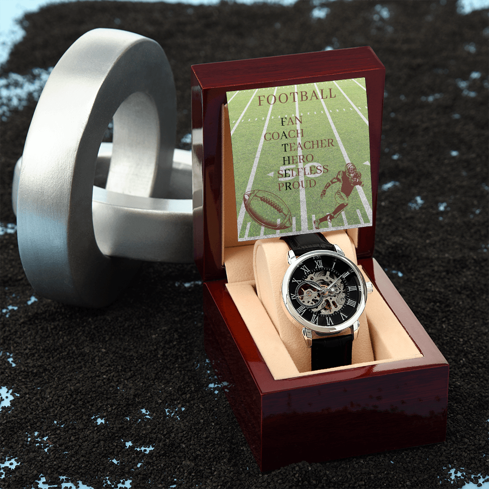 FATHER AMERICAN FOOTBALL 02 (Men's Openwork Watch)