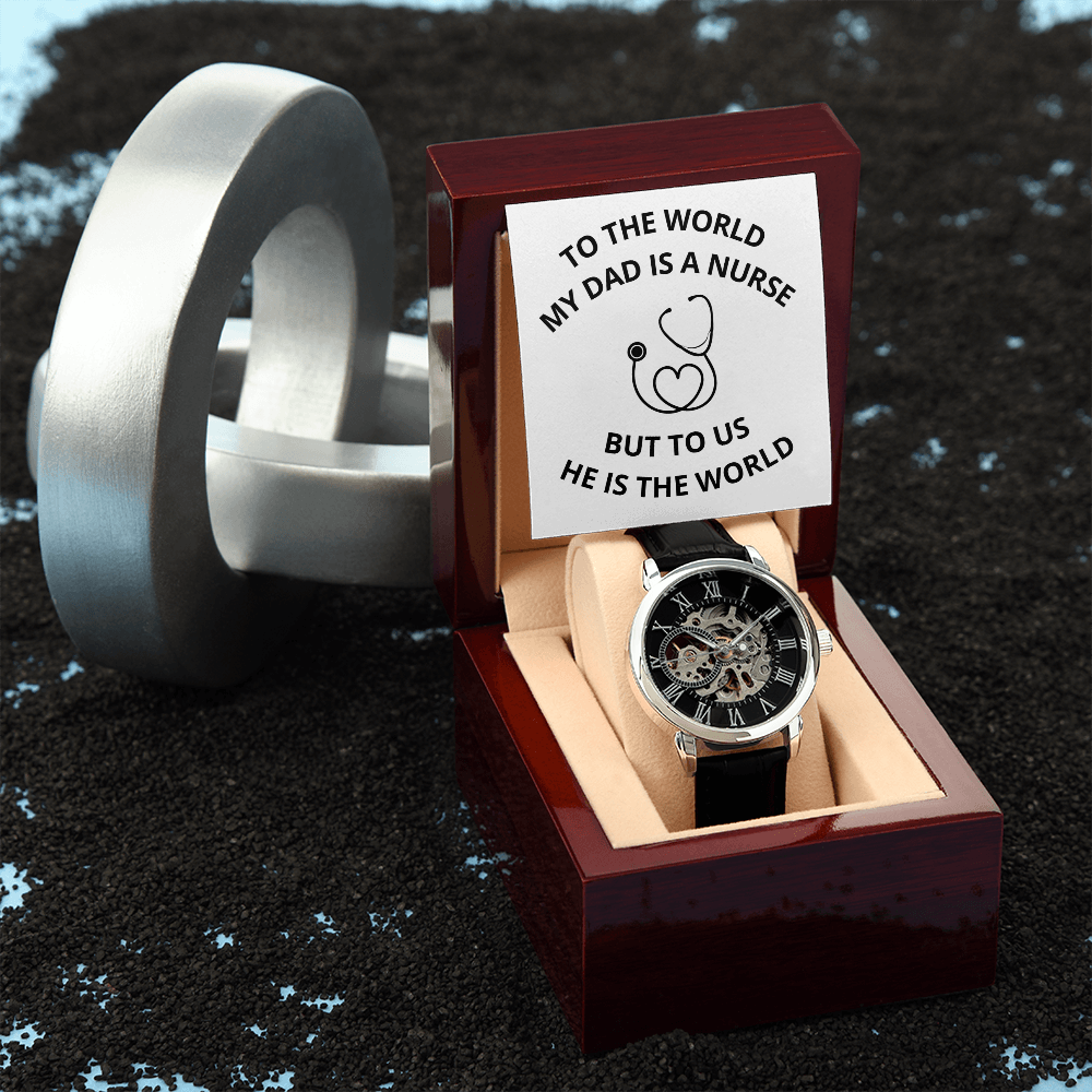 DAD - NURSE 03 (Men's Openwork Watch)