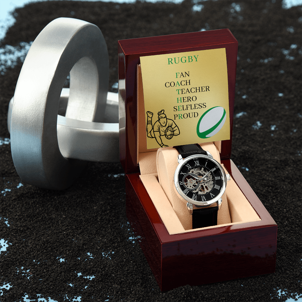FATHER RUGBY (Men's Openwork Watch)