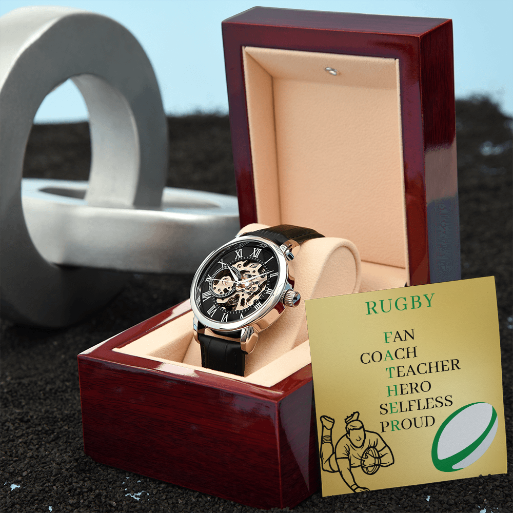 FATHER RUGBY (Men's Openwork Watch)