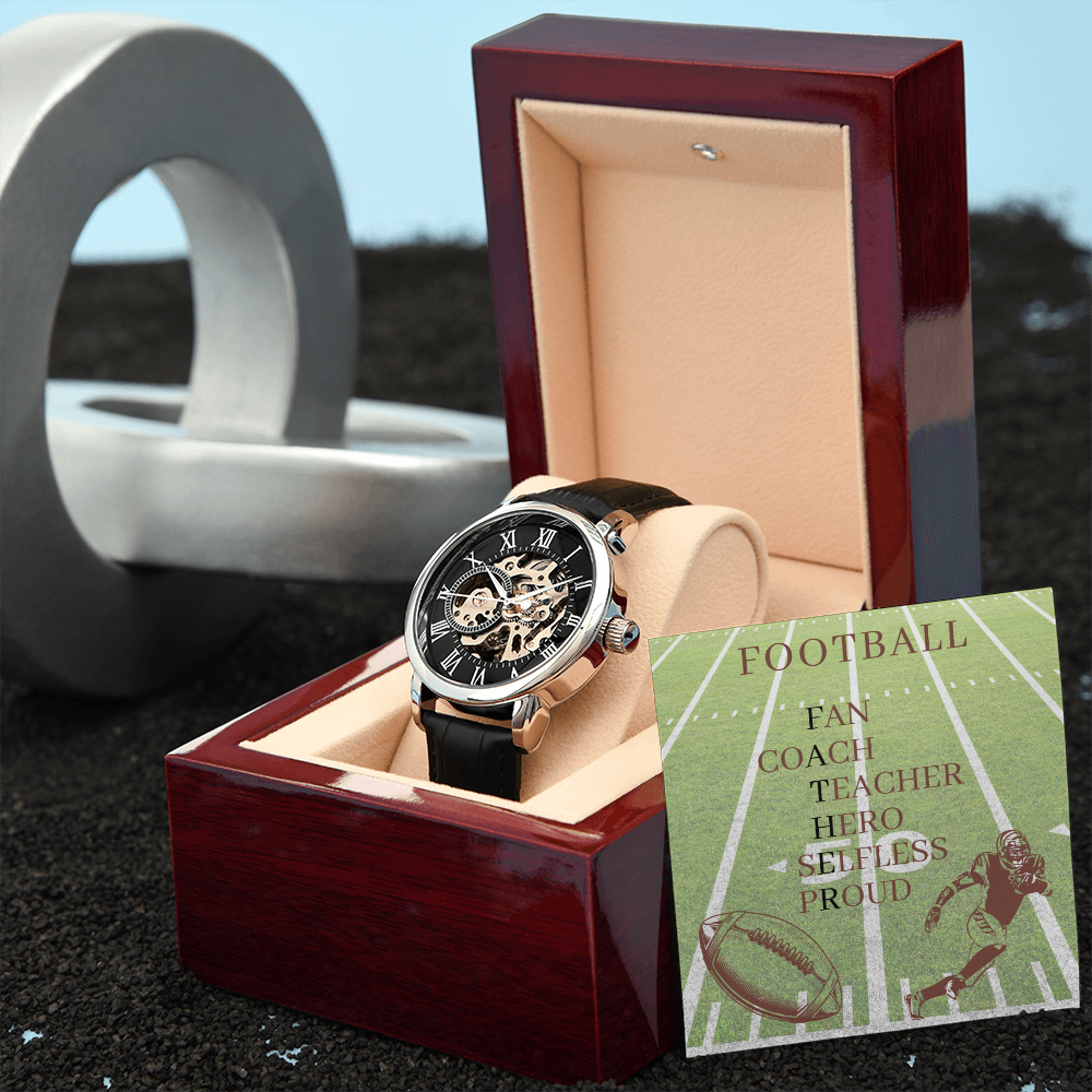 FATHER AMERICAN FOOTBALL 02 (Men's Openwork Watch)