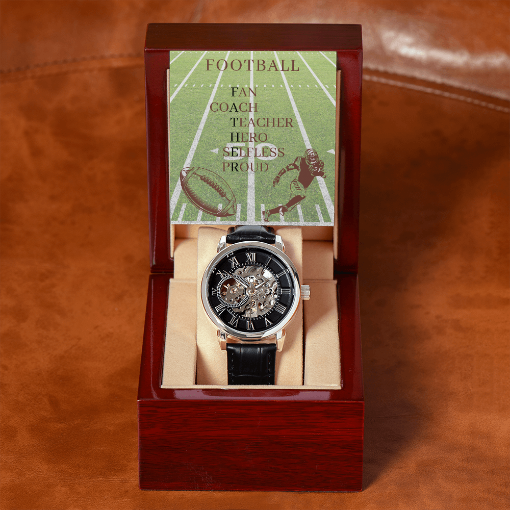 FATHER AMERICAN FOOTBALL 02 (Men's Openwork Watch)
