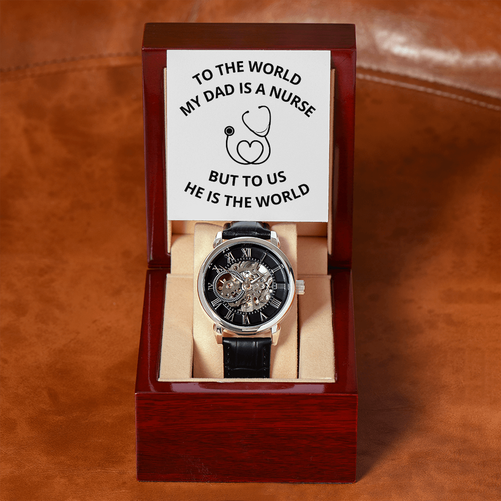 DAD - NURSE 03 (Men's Openwork Watch)