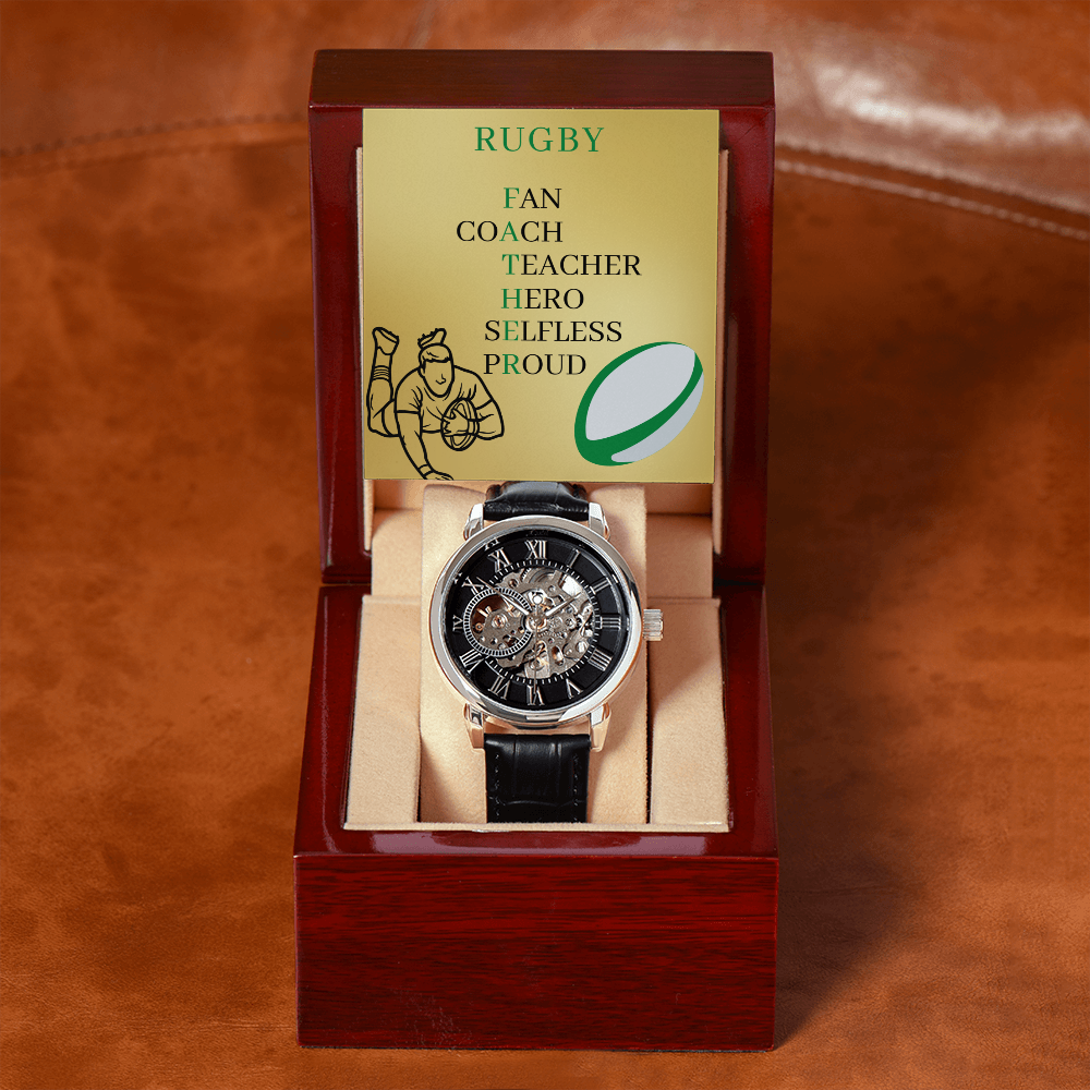 FATHER RUGBY (Men's Openwork Watch)