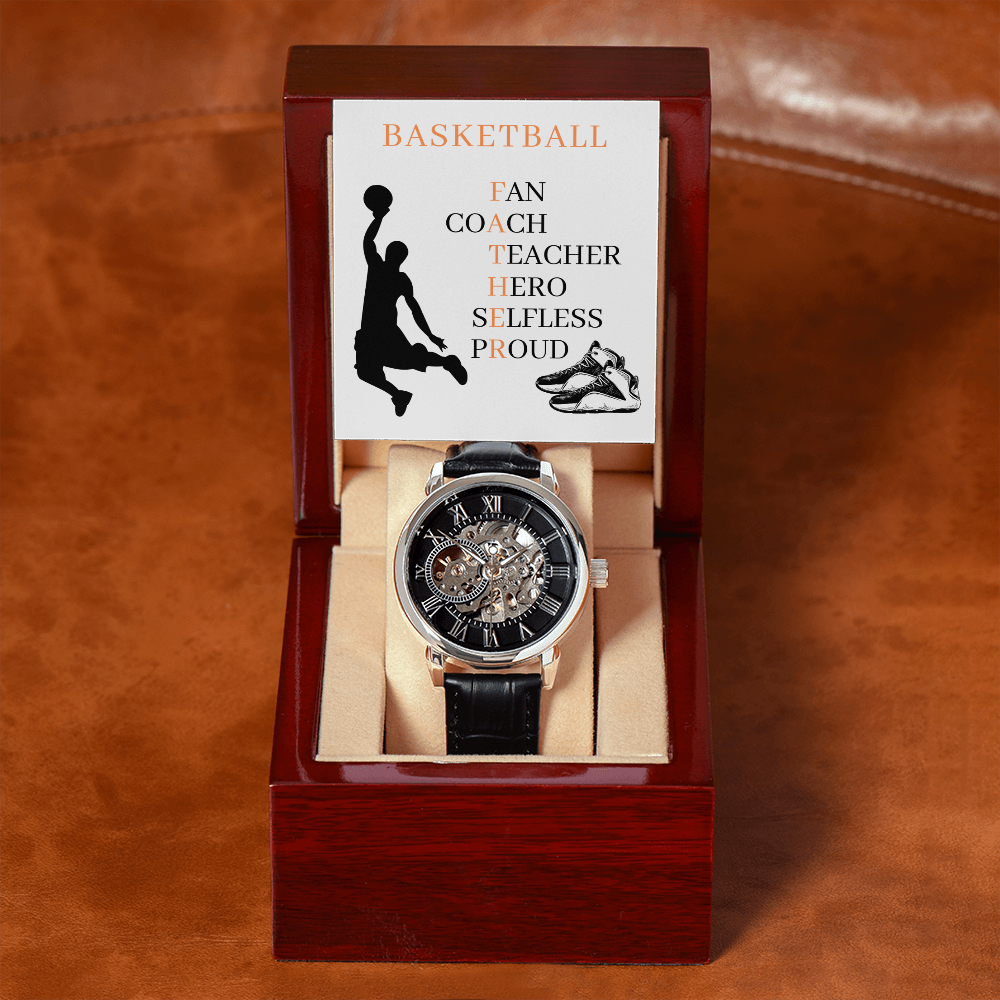 FATHER BASKETBALL 02 (Men's Openwork Watch)