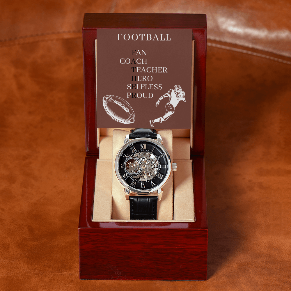 FATHER AMERICAN FOOTBALL 01 (Men's Openwork Watch)